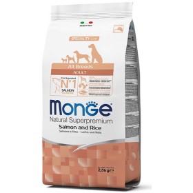 MONGE HRANĂ PENTRU CANI CROCHETE TOATE RASELE ADULT CU SOMON ȘI OREZ KG. 2,5 MONGE HRANĂ PENTRU CANI CROCHETE TOATE RASELE ADULT CU SOMON ȘI