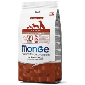 MONGE HRANĂ PENTRU CANI TOATE RASELE DE CROCHETE PENTRU CĂȚEI CU AGȘI OREZ KG. 2,5 MONGE HRANĂ PENTRU CANI TOATE RASELE DE CROCHETE PENTRU CĂȚEI