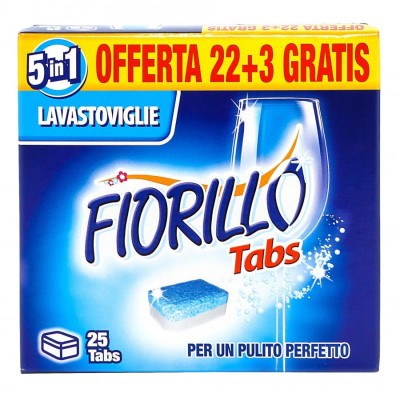 FIORILLO DETERSIVO PER LAVASTOVIGLIE 25 TABS