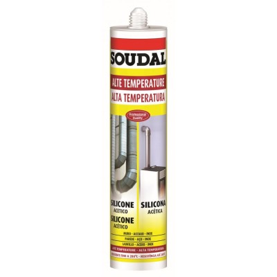 SOUDAL CARTRIDGE SILICON DE ÎNALTĂ TEMPERATURĂ ROȘIE ML.310