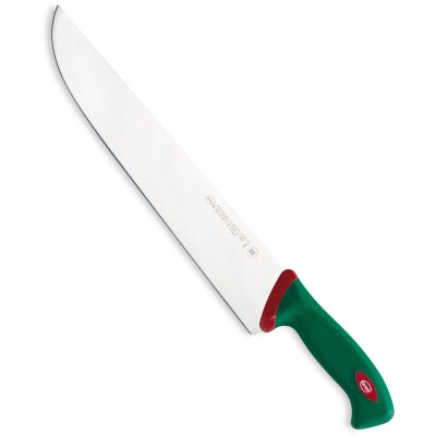 SANELLI PREMANA COLTELLO MACELLAIO FRANCESE MANICO VERDE E