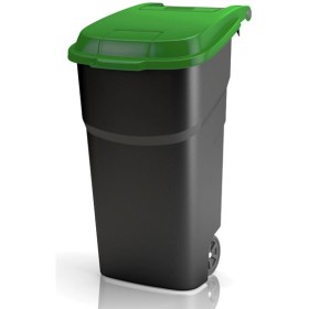 ROTHO PATTUMIERA CON RUOTE NERO/VERDE LT. 100 ROTHO PATTUMIERA CON RUOTE NERO/VERDE LT. 100