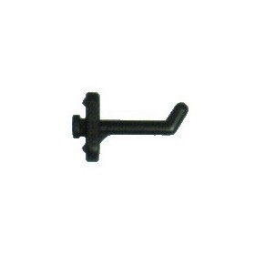 GANCIO PLASTICA PER PANNELLI FORATI FIG.7 MM. 20 GANCIO PLASTICA PER PANNELLI FORATI FIG.7 MM. 20