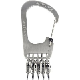 Nite Ize Slidelock Key Rack Carabinier cu breloc din otel inoxidabil cu 5 S-biner otel Cm. 5,2x1,10x1,5 Nite Ize Slidelock Key Rack Carabinier cu breloc din otel