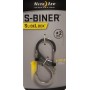 Nite Ize SlideLock S-Biner Doppio Moschettone di Sicurezza in