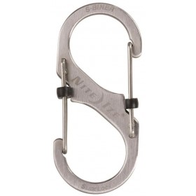 Nite Ize SlideLock S-Biner dublu din oțel inoxidabil de siguranță Carabinier cm. 9x4x1.1 Nite Ize SlideLock S-Biner dublu din oțel inoxidabil de