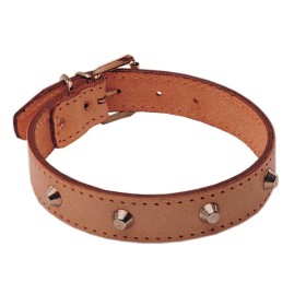 COLLARE PER CANI EUROCUOIO BORCHIATO MM. 40x650