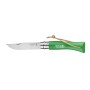 OPINEL COLTELLO N. 7 INOX CON MANICO VERT PRAIRIE CON LACCETTO