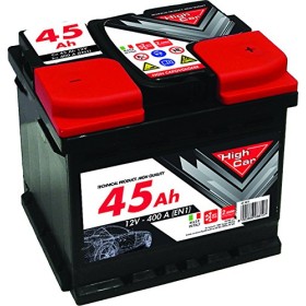 HIGH CAR BATTERIA PER AUTO 45Ah 12V SPUNTO 340A CM. 20,7x17,5x17,5h. HIGH CAR BATTERIA PER AUTO 45Ah 12V SPUNTO 340A CM.