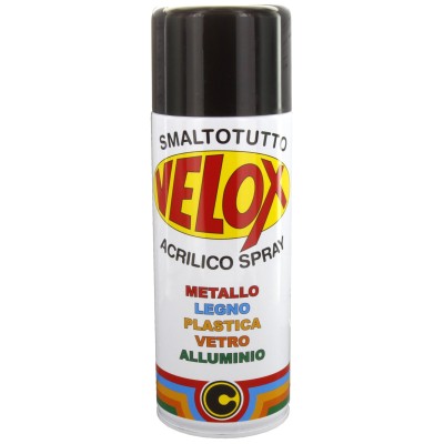 VELOX SPRAY ACRILICO NITRO NERO LUCIDO N. 124 ML. 400