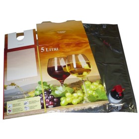 BAG IN BOX VINO COMPRESO DI SACCA LT. 5 BAG IN BOX VINO COMPRESO DI SACCA LT. 5