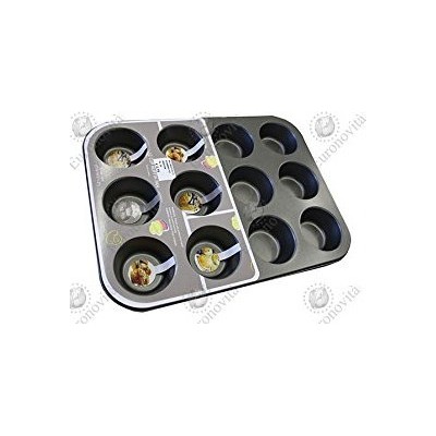 Teglia per stampo 12 muffin Antiaderente e AntiGraffio cm. 35,4x26,8x3