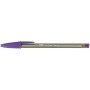 BIC Cristal pen fine tip în metal violet