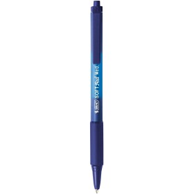 Bic Soft FeelClic Grip Negru Snap Ballpoint Pen Mediu Sfat MM. 1 Bic Soft FeelClic Grip Negru Snap Ballpoint Pen Mediu Sfat MM. 1