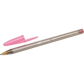 BIC Cristal stilou vârful fin în metal roz BIC Cristal stilou vârful fin în metal roz