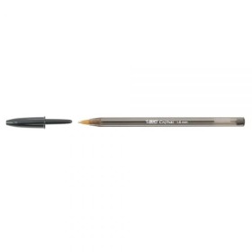 BIC Vârful fin al stiloului Cristal în metal negru BIC Vârful fin al stiloului Cristal în metal negru
