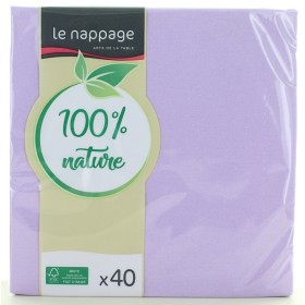 LE NAPPAGE TOVAGLIOLI 38X38 2 VELI 40 PZ.COLORE LILLA
