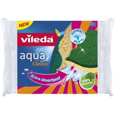 VILEDA AQUA Spugnetta da cucina abrasiva PZ. 2