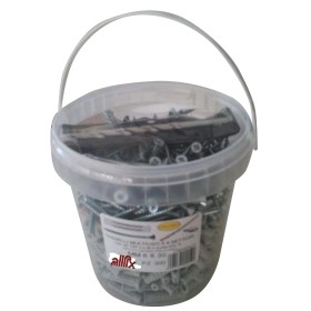 ALLFIX TASSELLI CON VITI F4 E PUNTA PER TRAPANO DA MURO mm. 8 CONF.150 ALLFIX TASSELLI CON VITI F4 E PUNTA PER TRAPANO DA MURO mm. 8