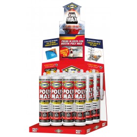BOSTIK POLIMAX COLLA DI MONTAGGIO E SIGILLANTE UNIVERSALE HIGH TACK CRIS  GR. 300 BOSTIK POLIMAX COLLA DI MONTAGGIO E SIGILLANTE UNIVERSALE HIGH