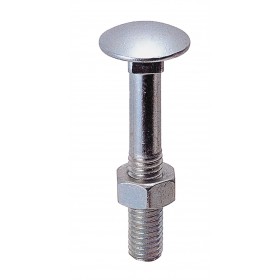 BULLONI PER LEGNO IN ACCIAIO ZINCATO MM.  6x70 PZ. 10 BULLONI PER LEGNO IN ACCIAIO ZINCATO MM. 6x70 PZ. 10