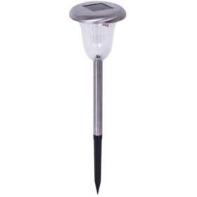 ENRICO COVERI LAMPADA CROMATA 220 A LED SOLARE PER GIARDINO CON PUNTALE ENRICO COVERI LAMPADA CROMATA 220 A LED SOLARE PER GIARDINO CON