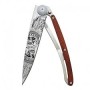 DEEJO WOOD TATOO 37G PADAUK LUCKY SKULL COLTELLO CHIUDIBILE CM.