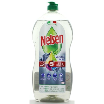 NELSEN DETERSIVO PIATTI AI CARBONI ATTIVI 900 ML.