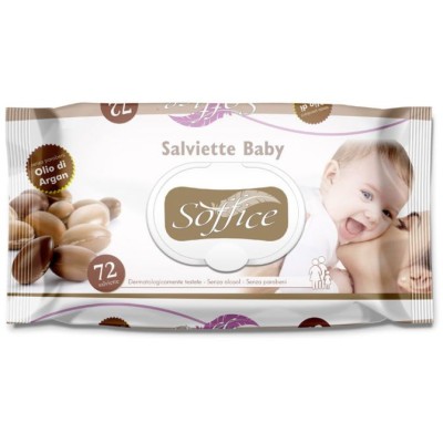 Soffice Salviettine Imbevute baby Olio Di Argon pz. 72