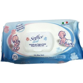 Șervețele moi înmuiate pentru copii talc pc-uri. 72