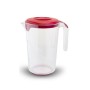 CARAFE CU CAPAC DIN PLASTIC Galben O./Verde A./Dove gri/Rosu S.