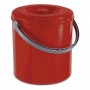 Coș de gunoi Eureka cu capac Roșu cm. 27x29h. lt. 15