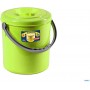 Coș de gunoi Eureka cu Capac Spring Green cm. 27x29h. lt. 15