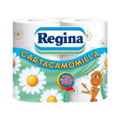 REGINA CARTA IGIENICA CAMOMILLA CONFEZIONE 4 ROTOLI