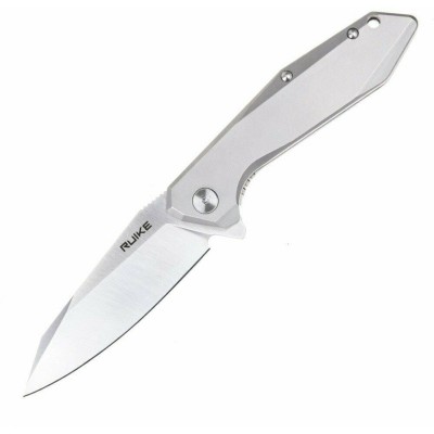 RUIKE RKE P135-SF COLTELLO CHIUDIBILE CON MANICO GRIGIO CM. 21,4